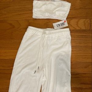 Terry cloth two piece set